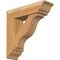 Ekena Millwork Funston Traditional Rough Sawn Bracket w/ Offset Brace, Western Red Cedar, 6"W x 20"D x 20"H BKT0604X20X20FST01RWR - alternate 1